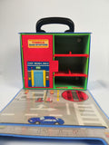 Vintage 1999 Tomy Tomica Carrying Case Gas Service Station