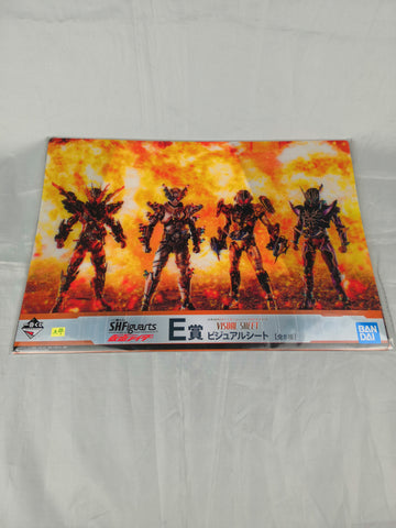 BANDAI Spirits Ichiban Kuji SH Figuarts Kamen Rider E-Prize Kamen Rider Build 4-Rider Visual Sheet 1