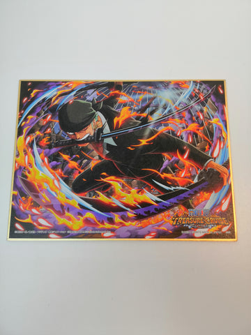 BANDAI Zoro One Piece Treasure Cruise Shikishi Poster Collection