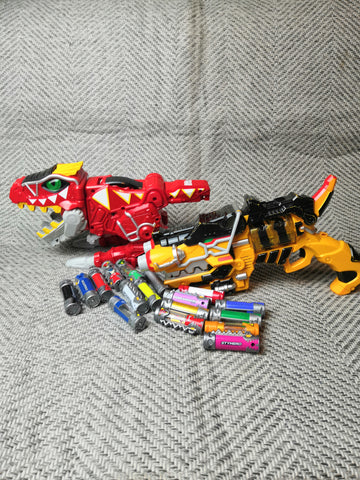 BANDAI Power Rangers Dino Charge DX Gaburevolver & DX Minityra