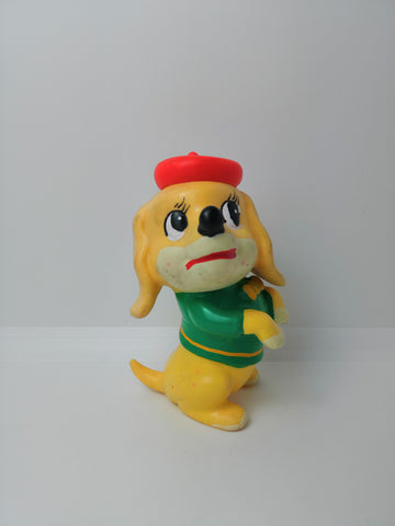 Vintage Sanwa Bank Beret Dog Piggy Bank