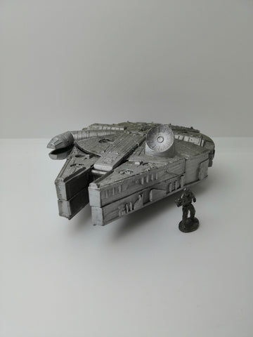 Vintage 1996 LFL HOPE IND Star Wars Millennium Falcon With Metal Han Solo Mini Figure