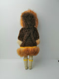 Carlson Dolls Inuit Eskimo Doll on Brown Coat
