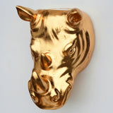 Golden Rhino Wall Planter