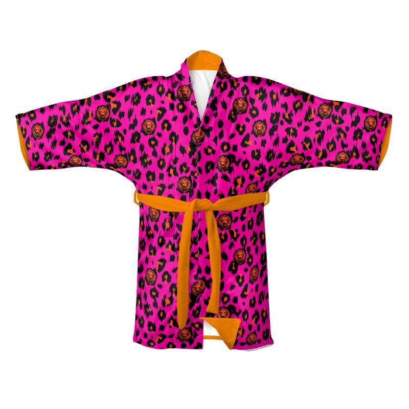 Magenta Leopard Print Lightweight Polyester Chiffon Kimono - Wrapped In Love