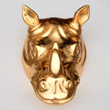 Golden Rhino Wall Planter