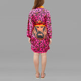 Pink Leopard Kimono