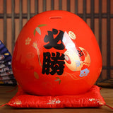 Japanese Daruma Doll Coin Bank