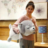 Super Kawaii Sleeping Husky Plush Toy