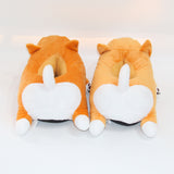 Shiba Inu Dog Indoor Fluffy Slippers