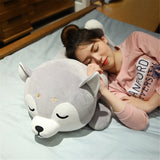 Super Kawaii Sleeping Husky Plush Toy