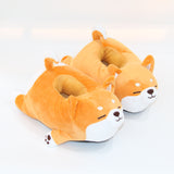 Shiba Inu Dog Indoor Fluffy Slippers