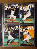 Discover BBM Yomiuri Giants cards featuring Takayuki Shimizu, Hiromi Makihara, Shinnosuke Abe, and Koji Uehara. A must-have for Nippon Professional Baseball collectors.