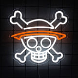 Straw Hat Neon Light Decor