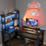 Straw Hat Neon Light Decor