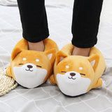 Shiba Inu Dog Indoor Fluffy Slippers