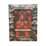 Back view of the Full Metal Panic! Mission.6 Limited Edition DVD box displaying a Kyoko Tokiwa seated figure inside a clear window, housed in blue-gray camouflage packaging with Japanese text and official series branding.
