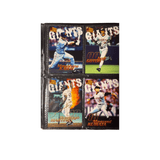 Explore BBM '97 Yomiuri Giants trading cards with fiery designs featuring Hideki Matsui and Domingo Galvez. A must-have for collectors of Japanese baseball legends.