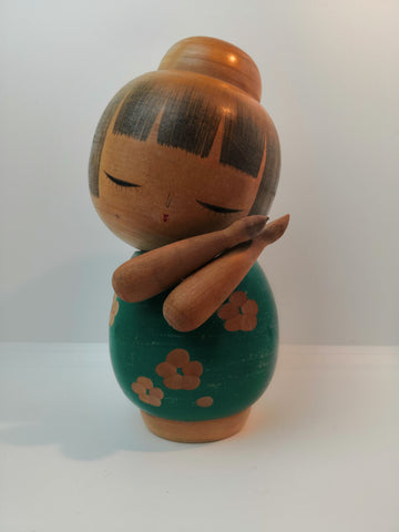 Traditional Mini Kokeshi Doll Japanese Wooden Doll 19cm