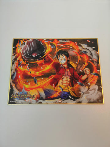 BANDAI Luffy One Piece Treasure Cruise Shikishi Poster Collection