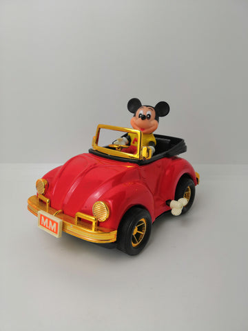 Vintage Mickey Mouse Retro MM Car 1983