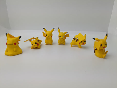Takara Tomy Pikachu Pokemon Figures Set of 6